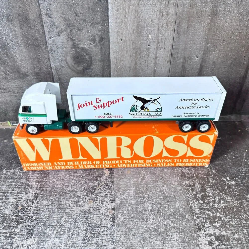 Winross A&S Trucking Services Waterfowl USA Tractor Truck & Trailer 1/64 Diecast